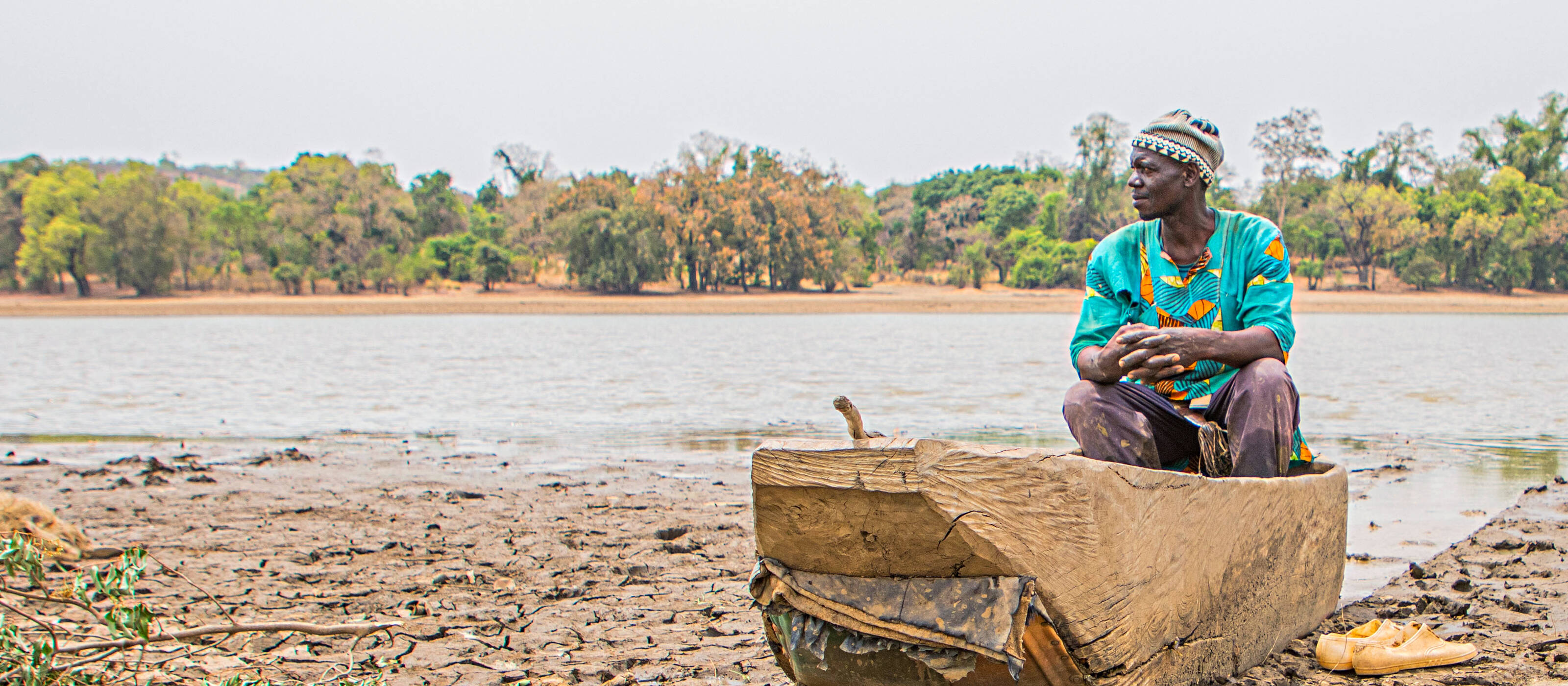 Fisherman Modeste Traore at Lake Wegnia in Mali 